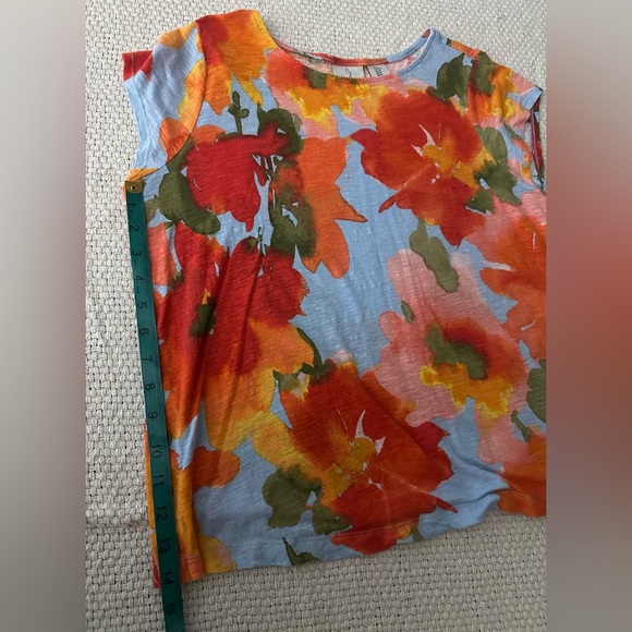 Joie Floral Tropical Linen Blend Two Piece Set - Size Medium - Picture 12 of 12